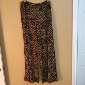 French Laundry Black and Brown Wide Leg Pants